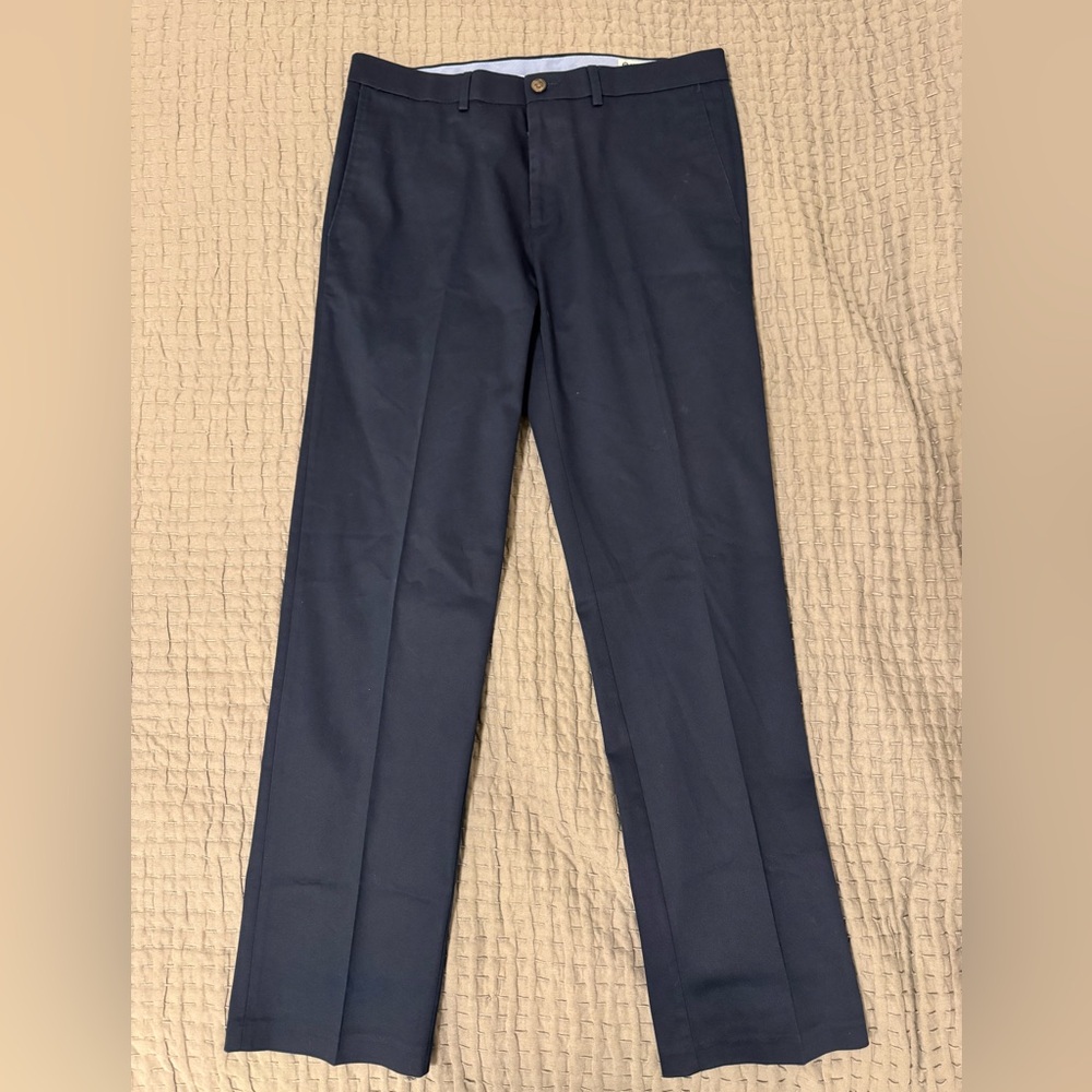 NWOT Haggar Mens Straight Fit Premium No Iron Khaki Pant - Picture 2 of 7